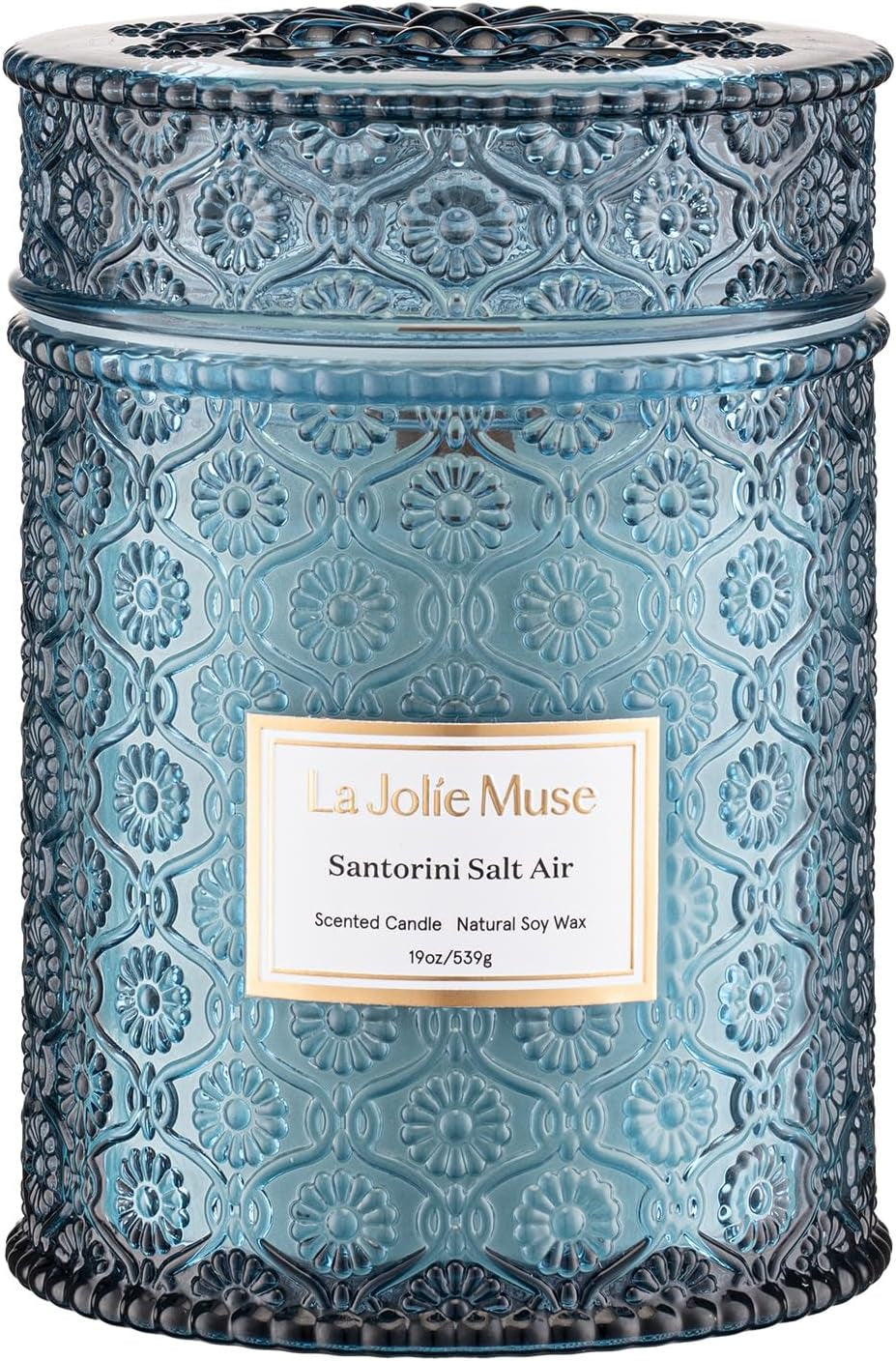 Santorini Salt Air Luxury Scented Candle, 19 oz product photo