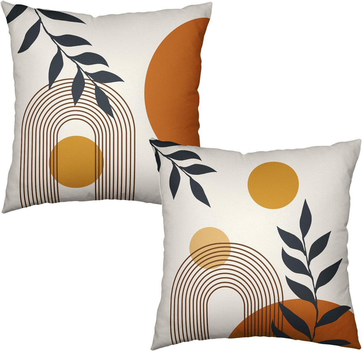 Boho Sun Pillow Covers, Set of 2, 18 by 18 Inch product photo