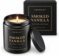Smoked Vanilla Soy Candle in Matte Black Glass, 8 oz product photo