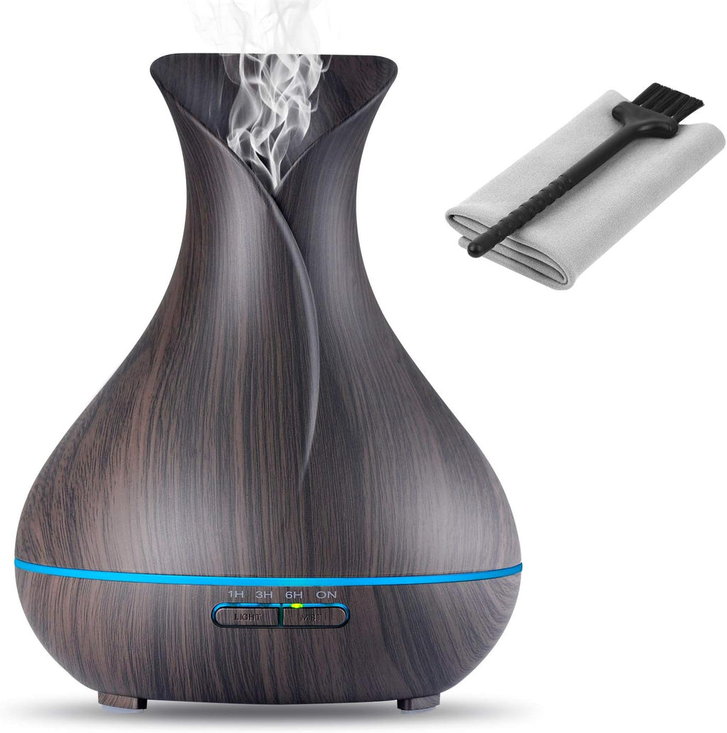 Wood Grain Ultrasonic Aroma Diffuser, 400ml product photo