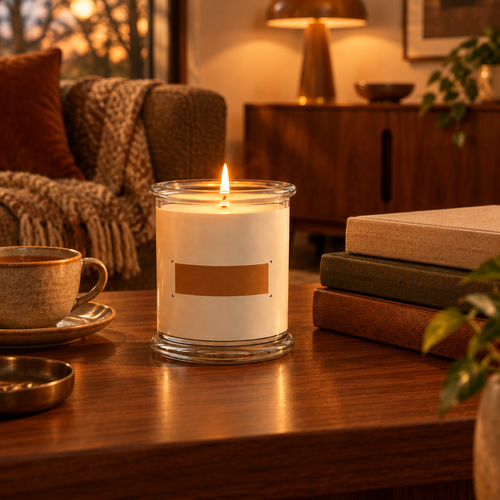 Bergamot Tobacco Luxury Scented Candle lifestyle photo 2