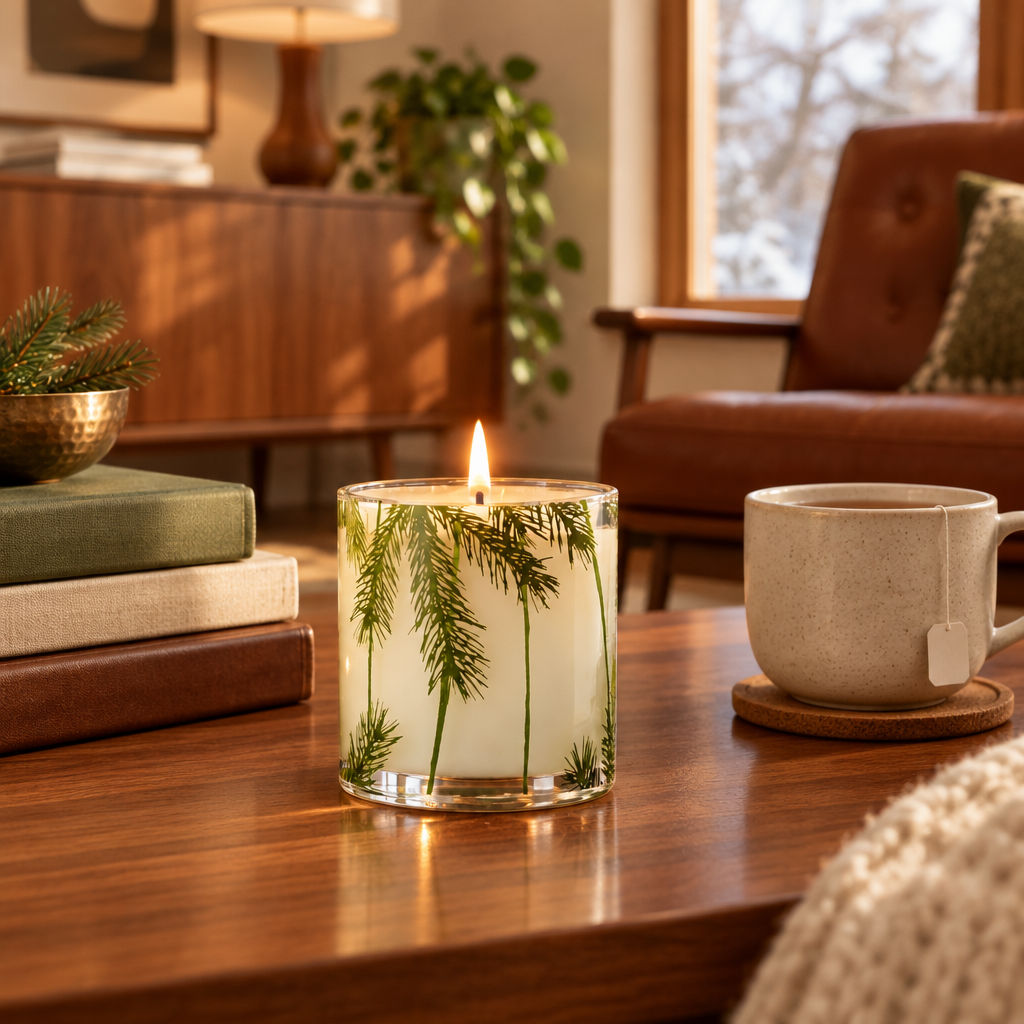 Frasier Fir Pine Needle Holiday Candle lifestyle photo 2