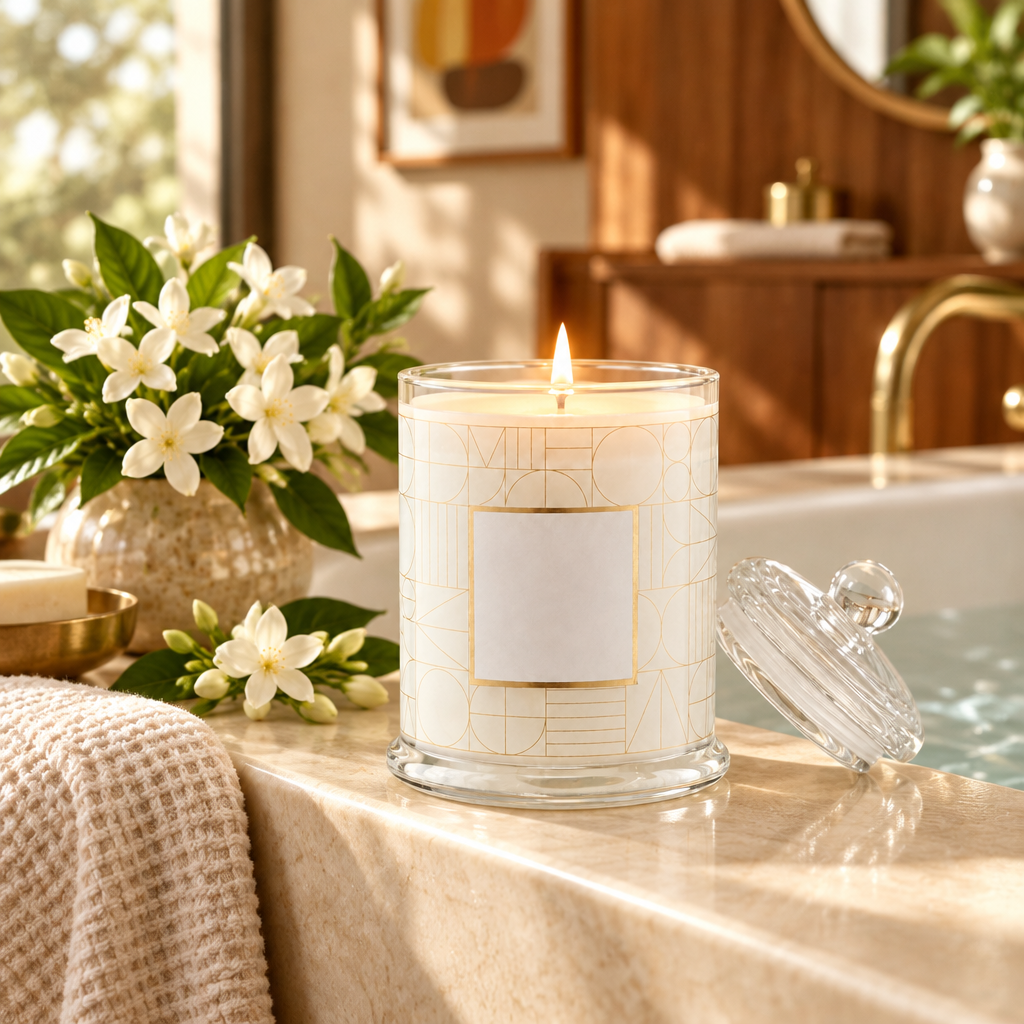 Jasmine Blossom Luxury Scented Candle lifestyle photo 3