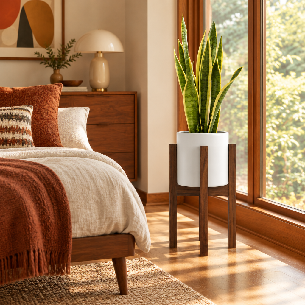 Mid Century Plant Stand lifestyle photo 4