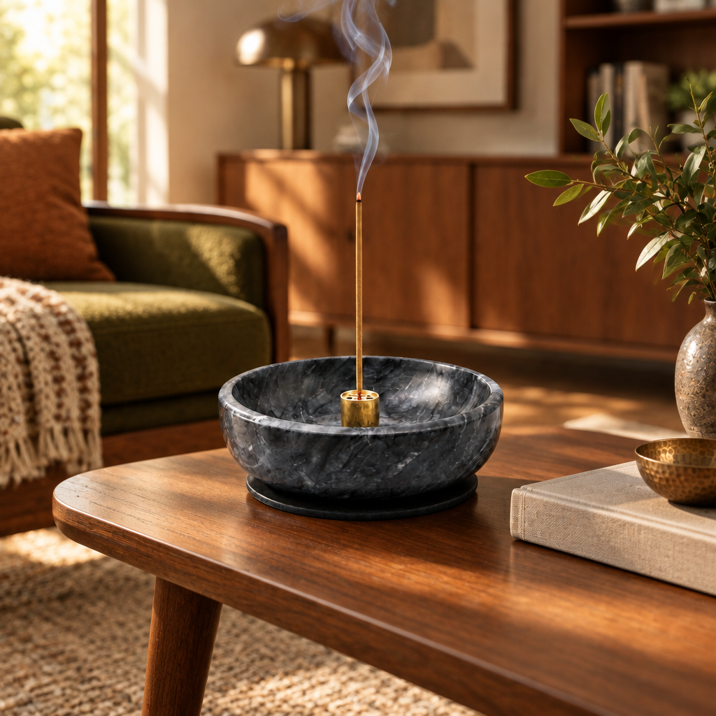 Natural Marble Incense Burner and Holder lifestyle photo 2