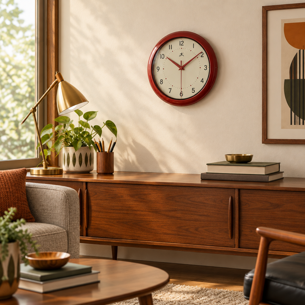 Retro Aluminum Wall Clock lifestyle photo 3