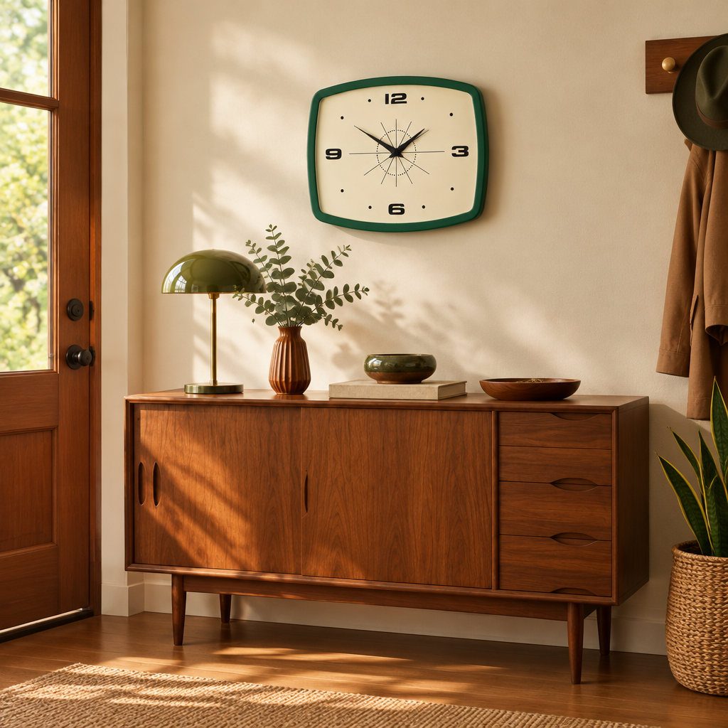 Retro Rectangular Wall Clock lifestyle photo 2