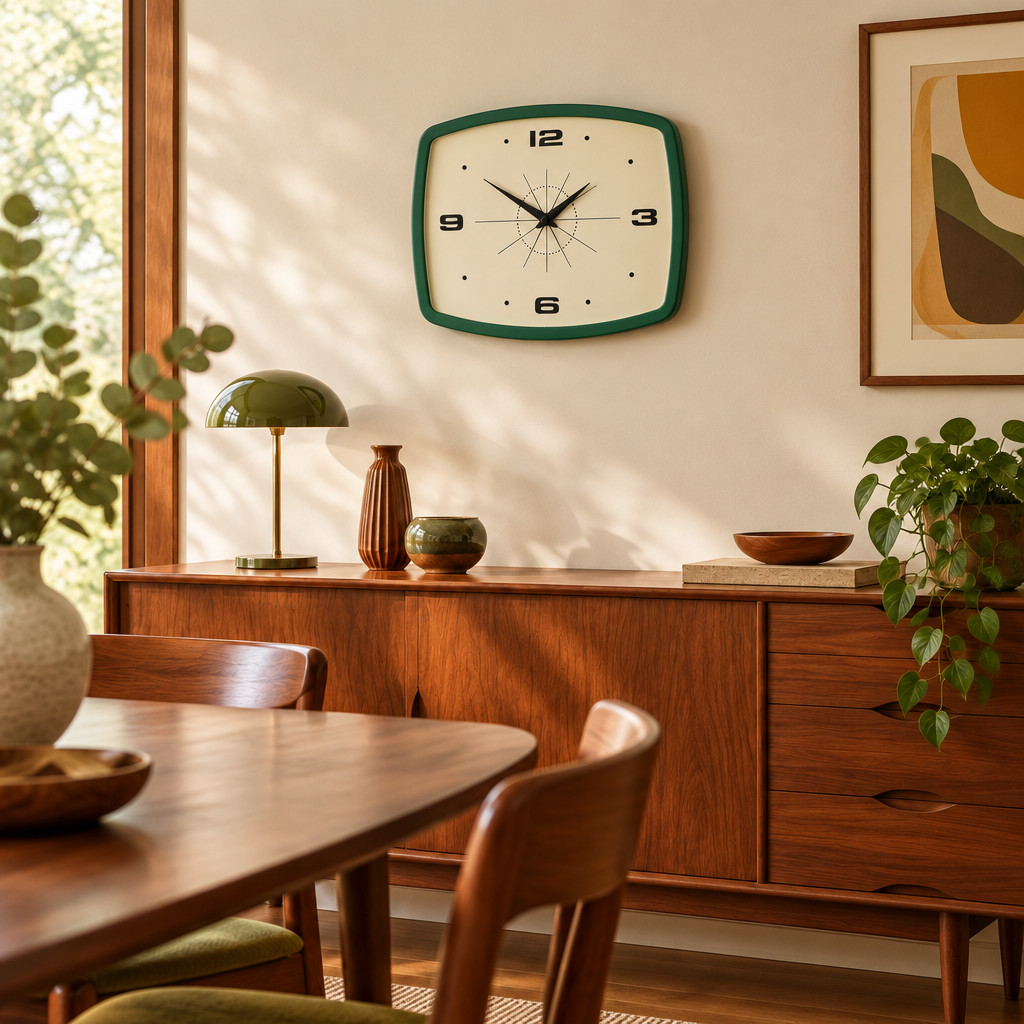 Retro Rectangular Wall Clock lifestyle photo 4