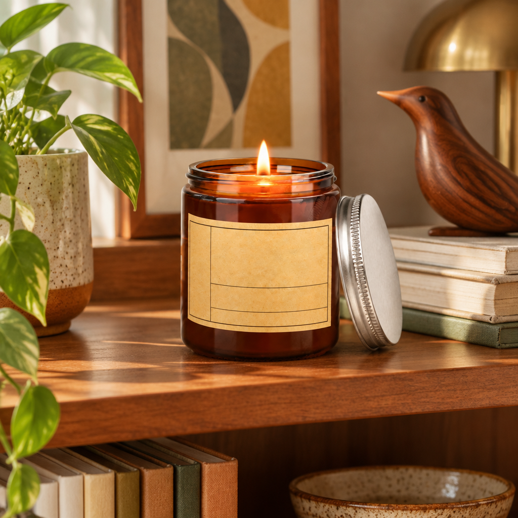 Sage and Sea Salt Soy Wax Candle lifestyle photo 4