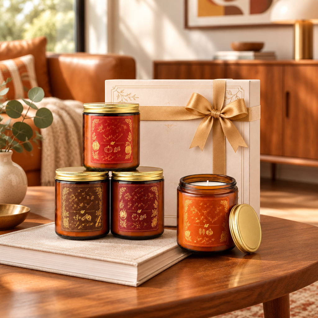 Soy Coconut Wax Candle Gift Set lifestyle photo 2